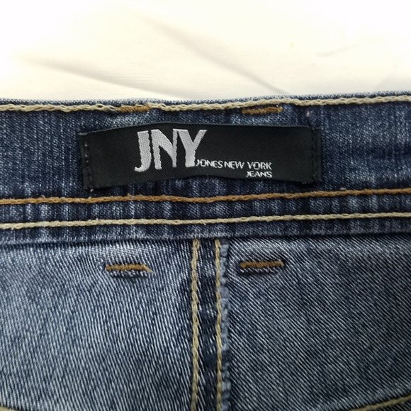 JNY Jeans Womens Size 4 High Rise Skinny Leg Medium Wash‎ Blue Denim W26 x L28.5 - Picture 8 of 13